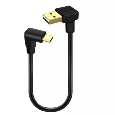 1m 0,5 m 0,25 m USB-C Typ c zu USB 2,0 90 Grad links nach oben rechts abgewinkelt Schnell lade