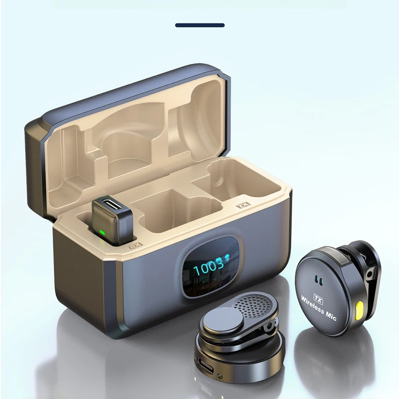 Q8-Taste drahtloses Ansteck mikrofon Handy-Aufnahme Mini-Mikrofon für Live-Übertragung Vlogging hochwertigen Sound Image