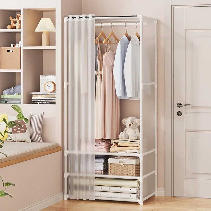Kleider schrank mit großer Kapazität, einfach zu montieren der Schrank, staub dichtes Lager regal, langlebiger Schrank, zusammen klappbarer Kleider schrank für Schlafzimmer im Wohnheim