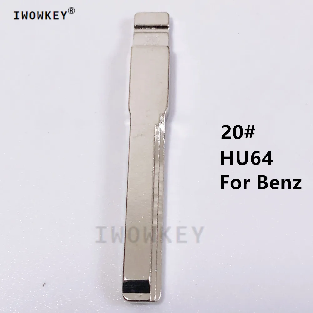 10 Stück/Los 20 # hu64 Fernbedienungen Flip Blade für kd Remote Autos chl üssel Rohling ungeschnitten für b-enz Ersatz Innen zubehör Image