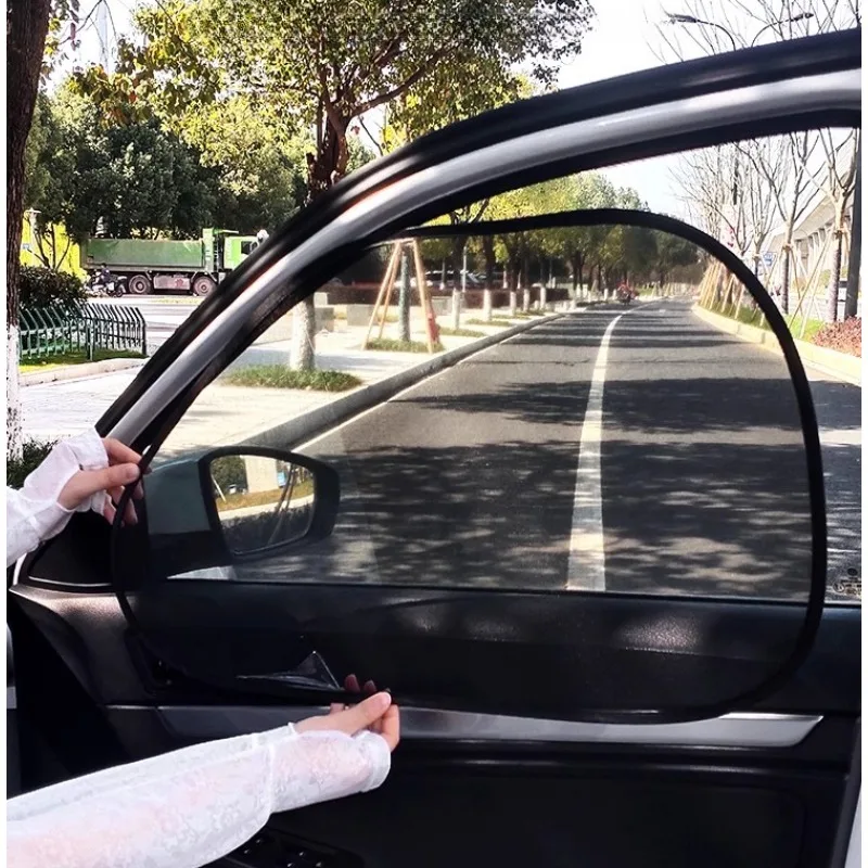 Auto Sonnenschutz Seiten fenster Vorhang vorne Heckscheibe Sonnenschutz Sommer UV Blockierung Saugnapf Auto Sonnenschutz Vorhänge Image