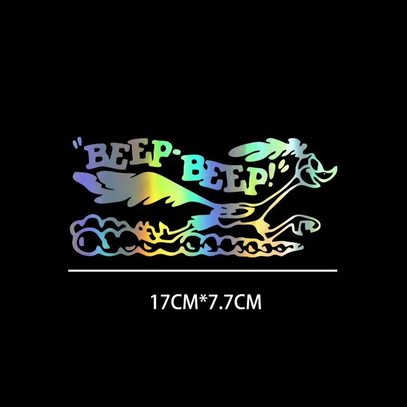 17x7,7cm Road Runner Aufkleber Cartoon Old Fast Auto LKW Laptop Vinyl ZubehörDecaCar Zubehör Image