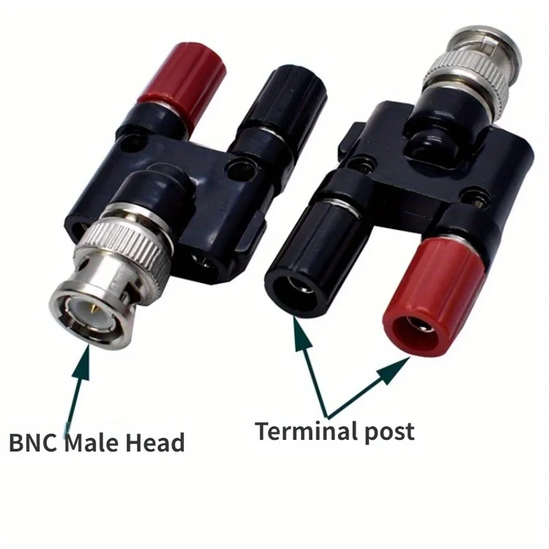 1 stücke BNC Stecker Auf Buchse Banane Dual Binding Beiträge Adapter Covert Von BNC Stecker Männlich Pin Covert Zu Banana jack Buchse Image