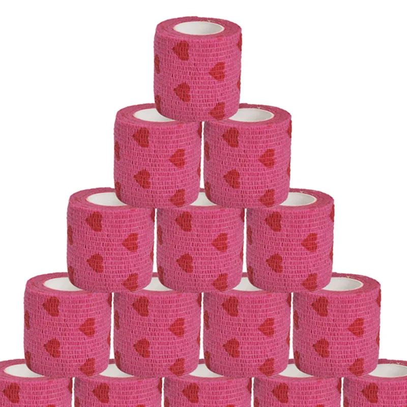 6/12/24Pcs Selbstklebende Tattoo Grip Verband Elastische Vlies Wraps Band Einweg Tattoo Verband Grip band Finger Schutz Image