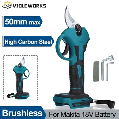 35mm Schnurlose Elektrische Gartenschere Bürstenlose Elektrische Schere Wiederaufladbare Garten Power Tool Für Mak 18V Batterie