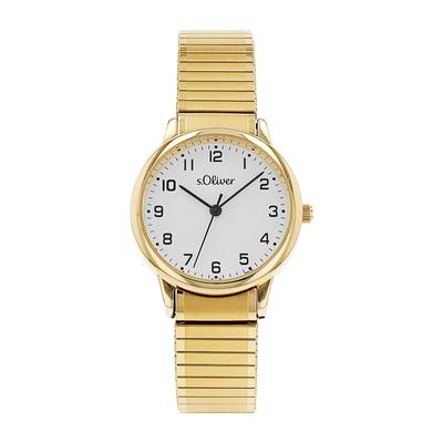 s.Oliver Quarzuhr Gold Damen Image