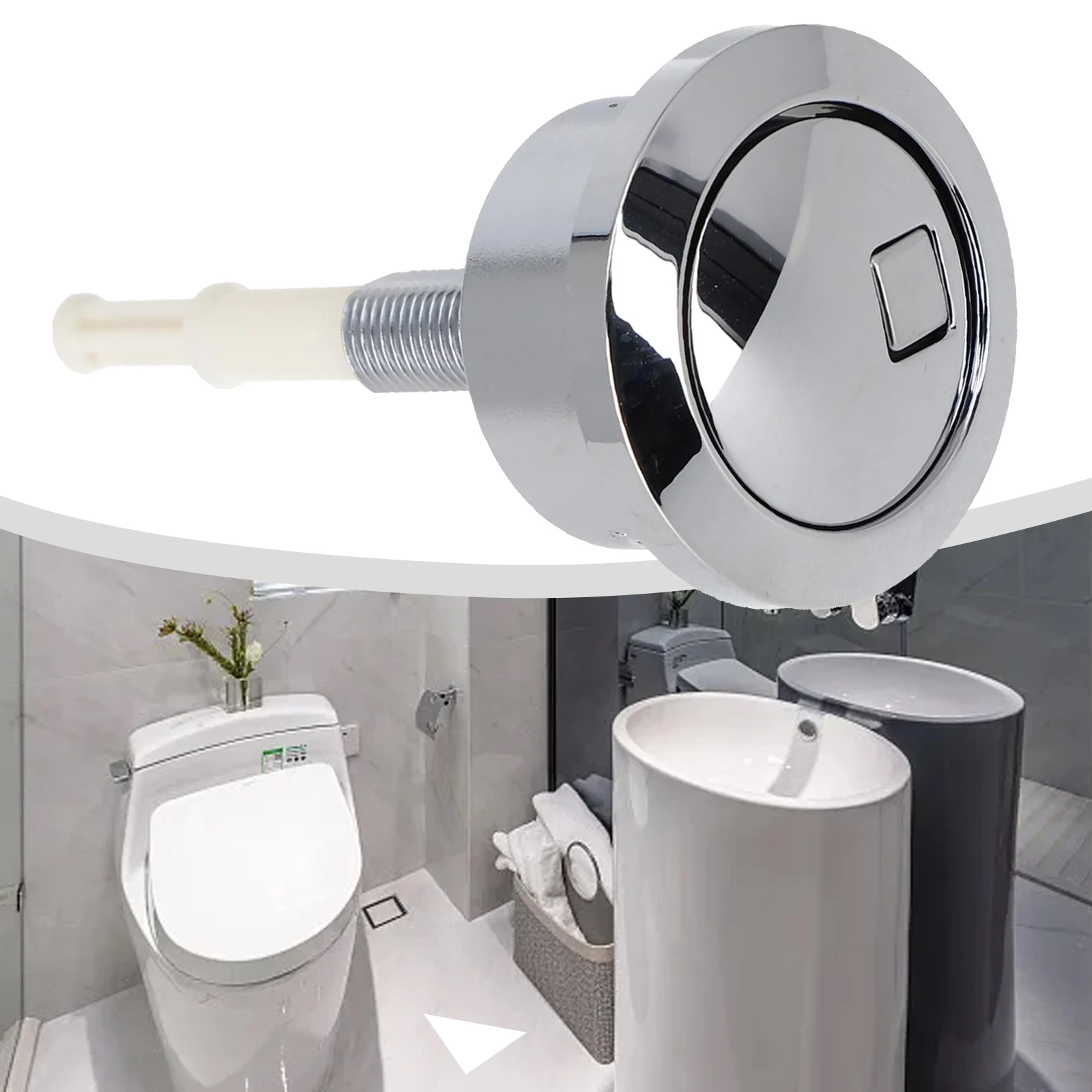1-teiliges Spülventil für den Wassertank des Toiletten sitzes mit rundem Ventil für geberit Typ 280-Ersatz-Druckknopf mit doppelter Betätigung 274.006. Kg. 1 Image