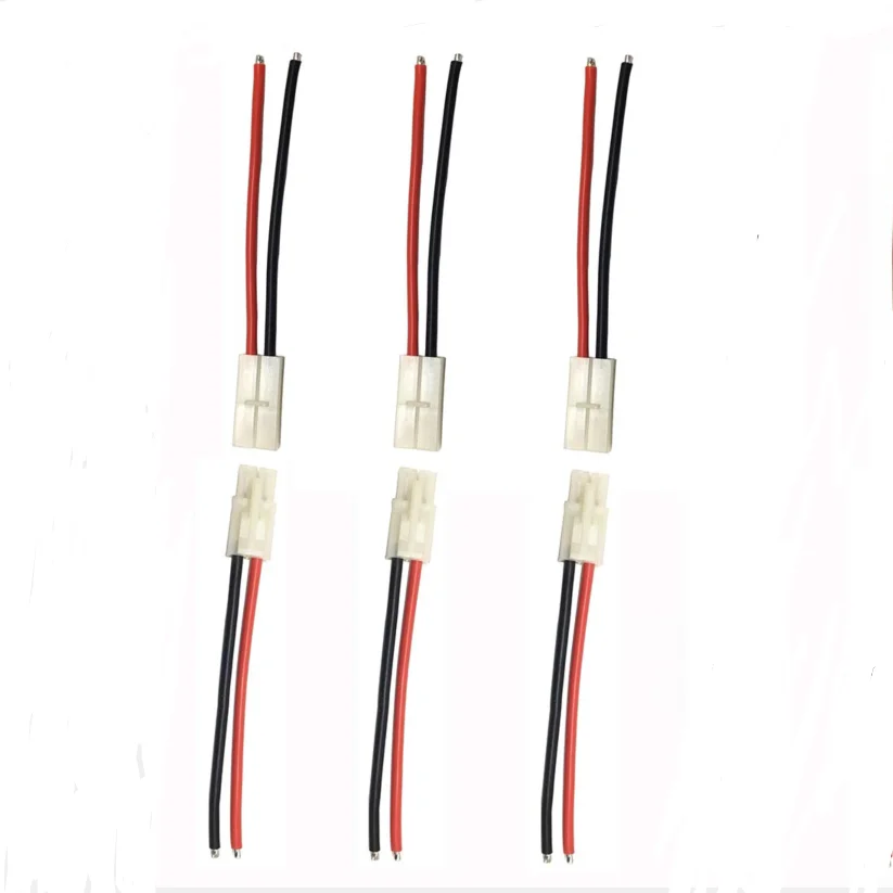 Tamiya Big Style Batterieanschluss, männlich und weiblich, Steckdose mit 100 mm, 14 AWG, Silikondraht, Kabeladapter für RC, Flugzeug, Boot, Auto Image