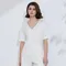 K2364X abbigliamento donna di lusso abbigliamento donna estate 100% magliette in cotone Pima con scollo a V t-Shirt in puro cotone