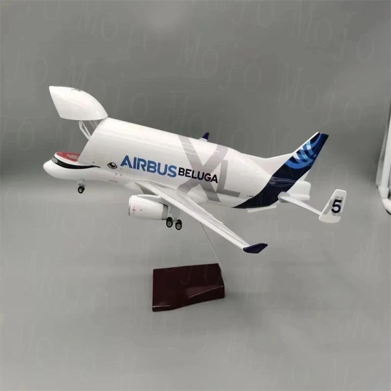 Airbus A330 Beluga 1/150 gegossenes Flugzeugmodellbausatz, Militärtransportmodell, Sammelgestell, geeignet für Raumdekoration, Geschenke Image