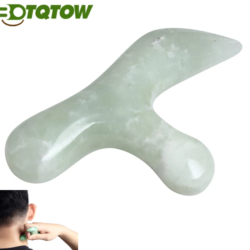 1PC Jade Stein Trigger Punkt Massage Sticks Werkzeug-Tiefengewebe Massage-Reflexzonenmassage Akupressur Massage Werkzeug für Ganzkörper entspannen Image