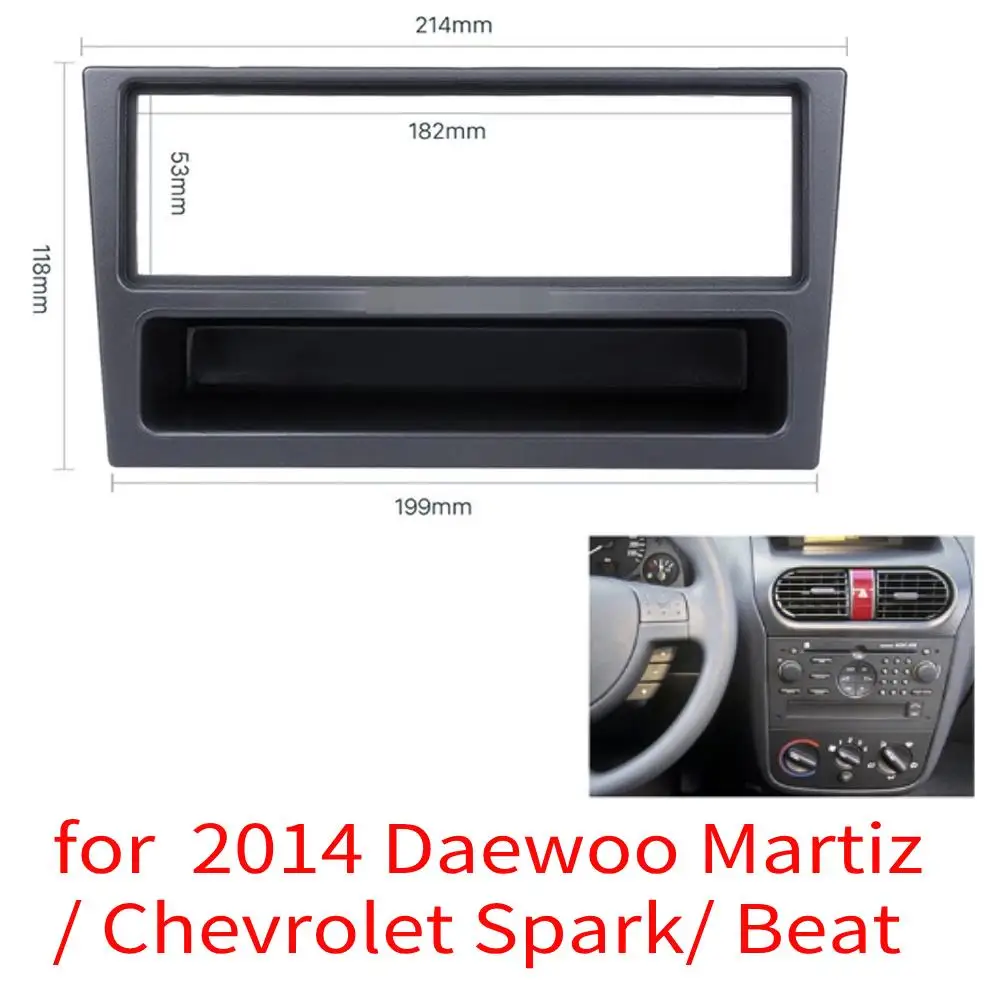 Seicane 1 din Autoradio-Blende für Opel Corsa (c) Meriva Omega (b) Vectra Vivaro Stereo Surroud Panel CD Audio Frame Trim Kit Image