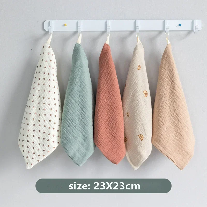 2/5pc Baby handtuch Neugeborene Artikel Musselin Quadrate Säugling Neugeborene Hand Bad Dusche Gesicht Handtücher weiche Baumwolle Gaze Baby Waschlappen