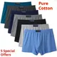 5 pz/lotto mutandine da uomo di grandi dimensioni a vita alta biancheria intima da uomo allentata Boxer 100 cotone Boxer da uomo uomo Pack mutande per uomo