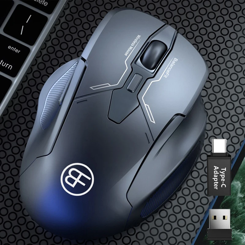 Kabellose Gaming-Maus, 2,4 G, ergonomische kabellose Maus mit USB-Empfänger, Computermaus mit 6 Tasten für Laptop-PC Image
