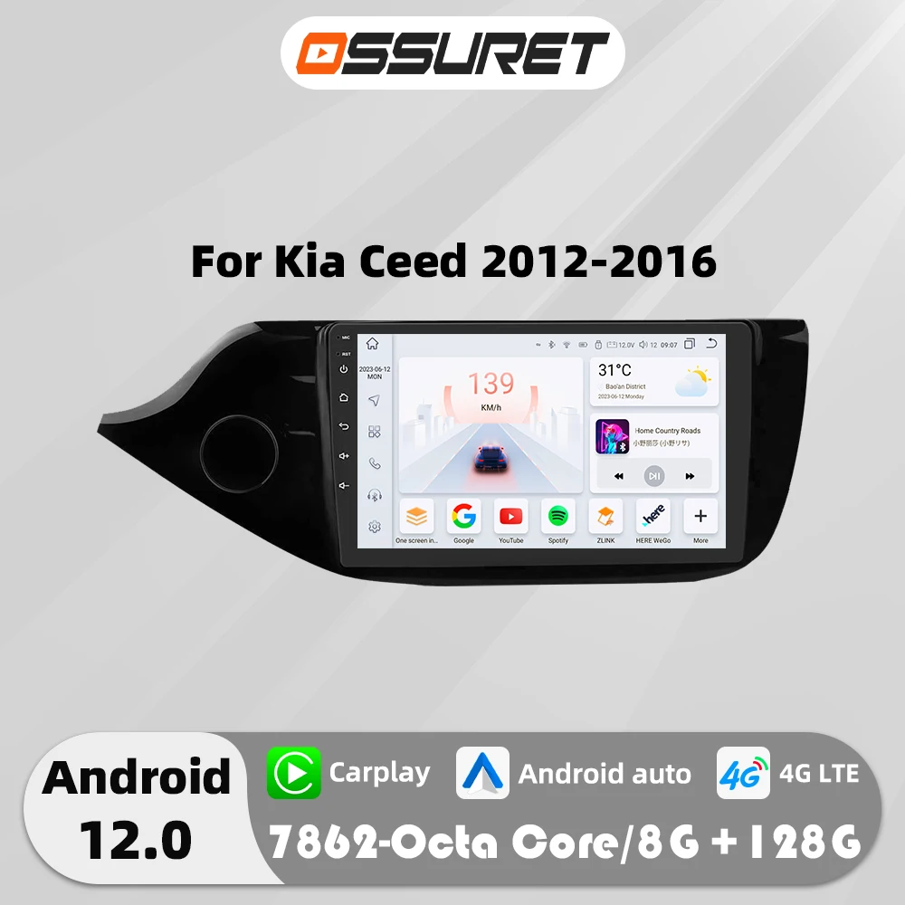 2din Android Auto Autoradio für Kia Cee'd Ceed JD 2013-2016 Multimedia-Video-Player 4g 8Core Autoradio GPS Stereo 2012 Carplay Image