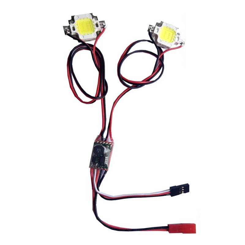 1pcs 5v-26v 2s-6s 10w doppelt blinkendes Licht 300ma Ausgangs strom Hochleistungs-Nachtflug lichter jst Stecker für RC-Drohne Image