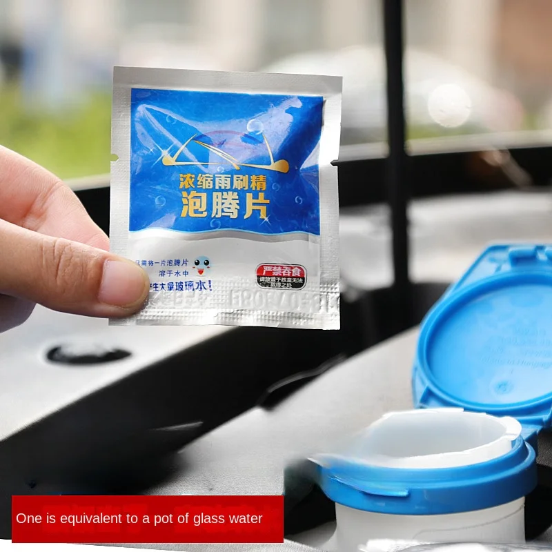 Auto Windschutz scheibe Wasch flüssigkeit konzentrierte Tabletten feste Brause tablette für Auto Zimmer Küche Fenster Glas reinigung Image