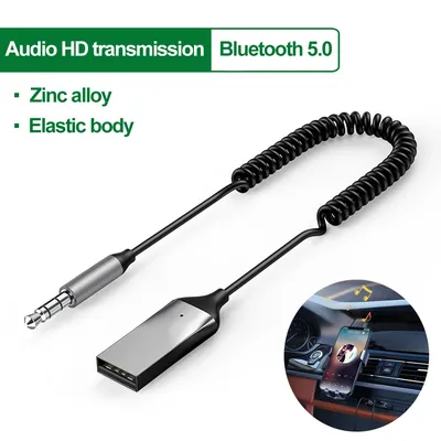 Bluetooth 5,0 Empfänger 2 in 1 Funksender USB auf 3,5mm Buchse Auto Musik Audio Aux Auto Bluetooth Adapter Freis prec heinrich tung