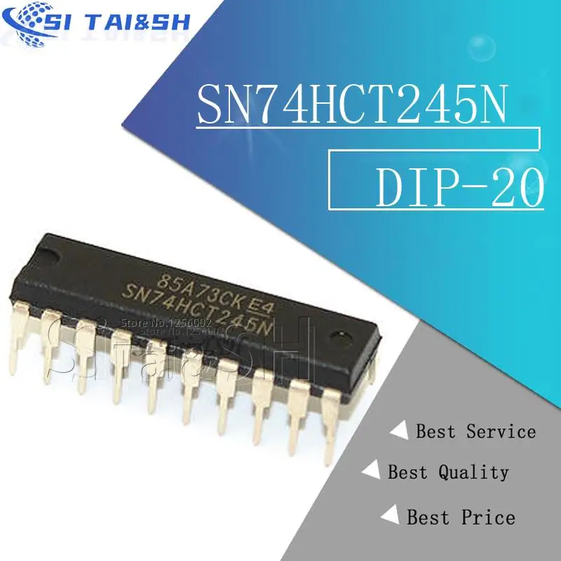 10pcs sn74hct245n dip20 sn74hct245 dip 74 hct245 74 hct245n dip-20 neu und original ic Image
