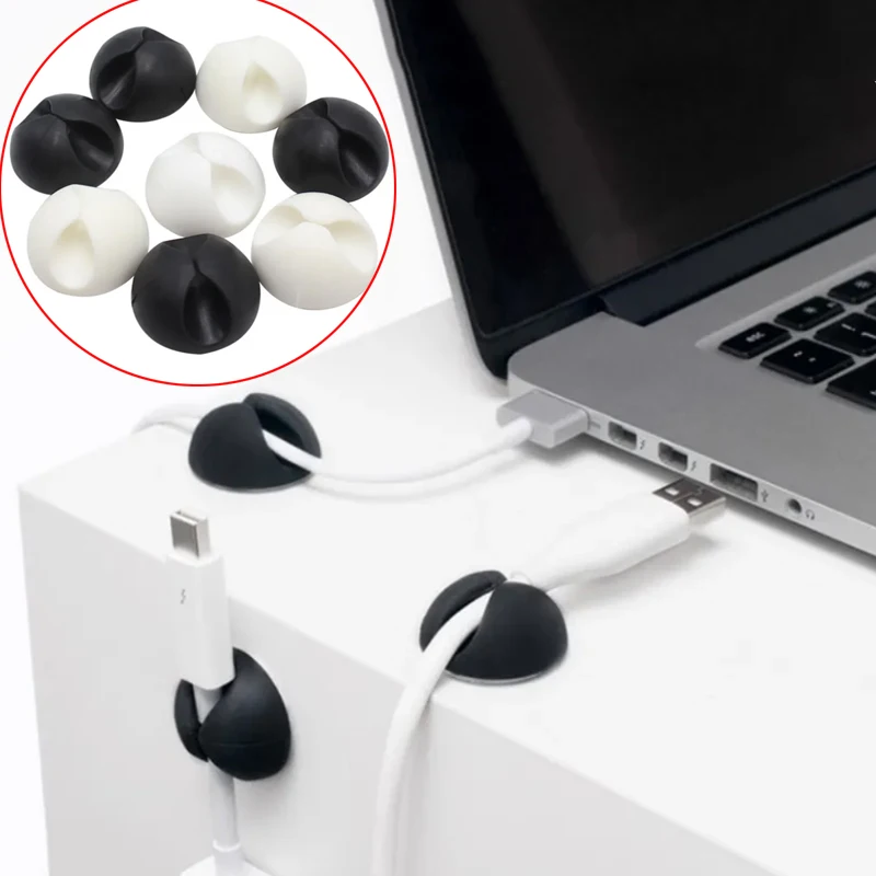 Auto Kabel Verschluss Clip Silikon USB Kabel Organizer Geräte Clips Auto Kabel Wickler Halter Kopfhörer Netzwerk Draht Feste Clips Image