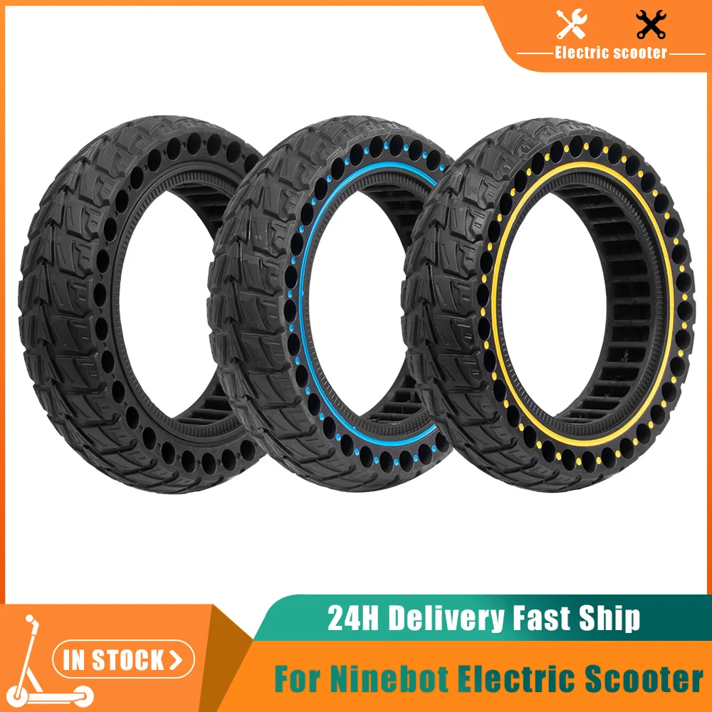 60/70-6,5 Vollreifen für Ninebot MAX G30 G30D G30L Elektroroller Innenwabe 10 Zoll 10x2,50 Vollreifen SmartScooter Reifen Image