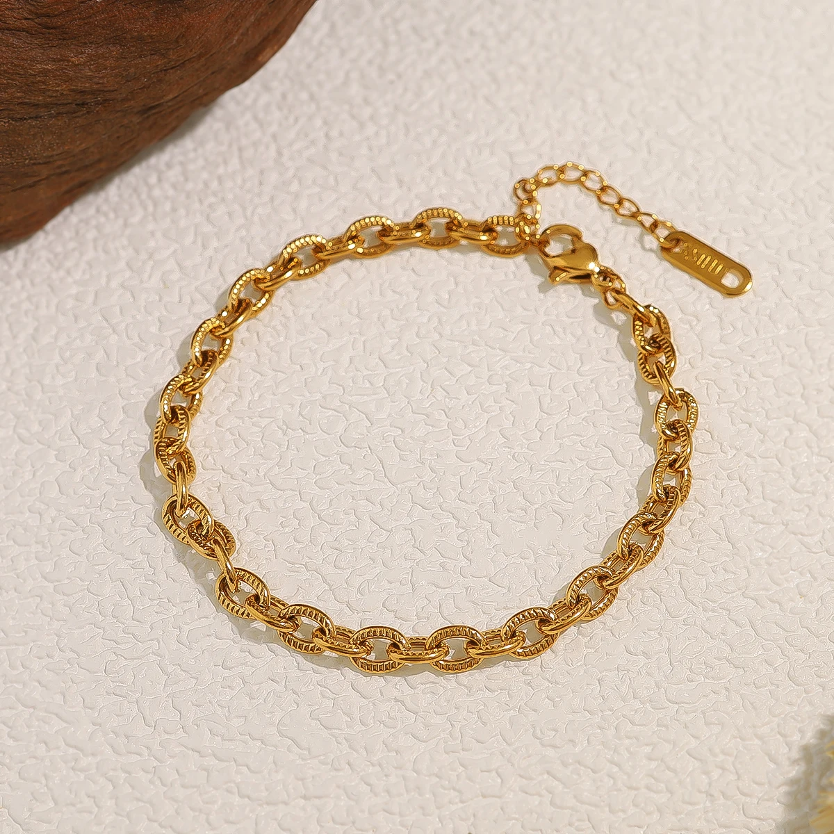 WILD & FREE 18 Karat vergoldetes Edelstahl armband für Frauen dicke Ketten Punk Hip-Hop trend igen Schmuck wasserdicht