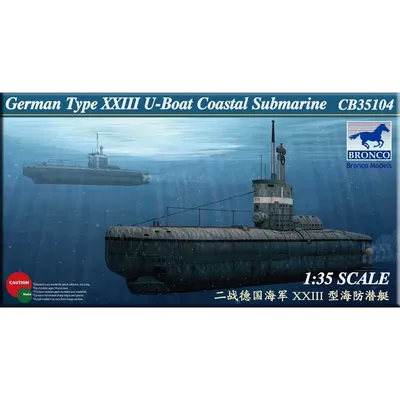 BRONCO CB35104 1/35 Deutsch Typ XXIII U-Boot Coastal Submarine-Skala Modell Kit