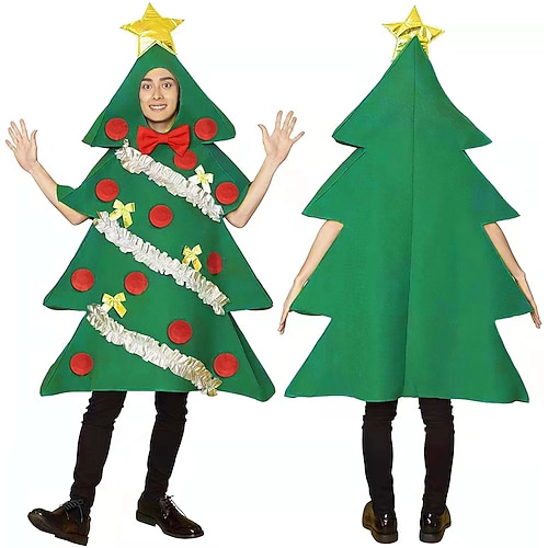 Costume de cosplay Articles pour Célébrer Noël Sapins de Noël Noël Spéciale Déguisement Cosplay pour Unisexe Adultes Noël Mascarade Noël Manteau