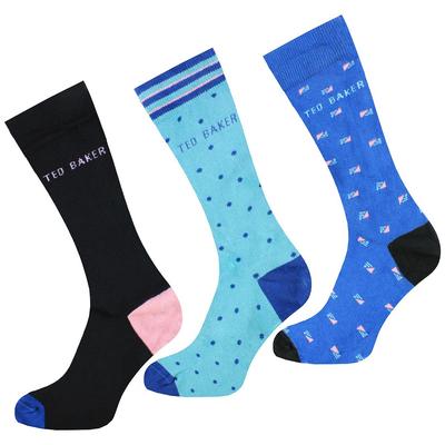Ted Baker Twotk 3er-Pack verschiedene Herrensocken Image