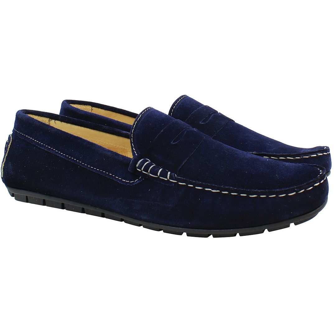 John White Monte Herren Marineblaue Schuhe