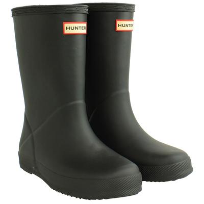 Hunter Original First Kids Schwarze Gummistiefel