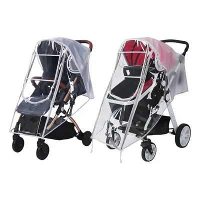 Universal Strollers Rain Cover Pushchairs Kids Carriage Waterproof Raincoat Windshield Cover