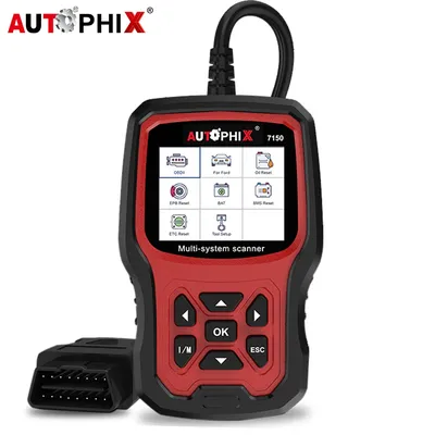 Autophix 7150 OBD2 Automotve Scanner Professional Code Reader EPB TPMS ETC Reset Multilingual OBD 2