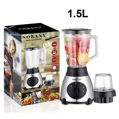 SK-144 Sokany Multifunctional Juicer, Juicer, Blender, And Blender. Easy To Operate, 2-in-1, Easy To