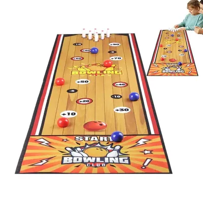 Tabletop Soccer Game Family Sports Game Roll-Up Design Bowling Indoor Table Top Curling Games