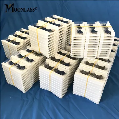 10/50/100 Pairs Soft 25MM Mink Lashes Wholesale 5D 3D Natural Fluffy Thick Dramatic Extension False