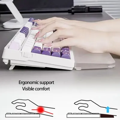 Keyboard Pads For Desk Wrist Cushion Support Non-slip Ergonomic Wrist Rest For 61~108 Keys Keyboard