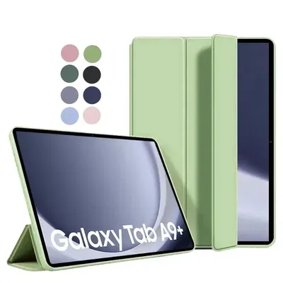 For Samsung Galaxy Tab A9 Plus Case 11 inch Flip Stand Magnetic Soft TPU Back for Galaxy Tab А9+