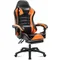 Ergonomic Gaming Chair with Footrest, PU Leather Video Game Chairs for Adults, Reclining Gamer Chair