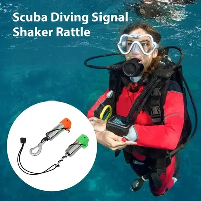 Scuba Noise Maker Scuba Diving Underwater Shaker with Clip Rattle Stick for Scuba Diving Gear Scuba