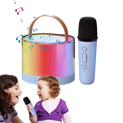 Karaoke Machines With Microphones Multifunctional Microphone Speaker Set Wireless Microphone Speaker