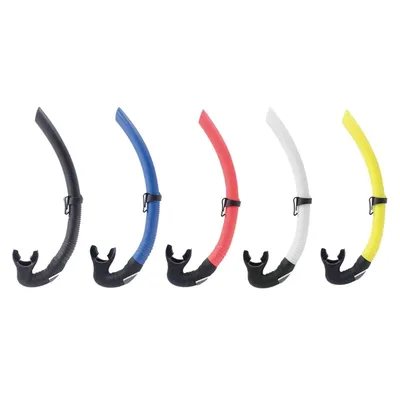 Diving Dry Snorkel J-Shape Silicone Freediving Snorkel for Snorkeling Scuba Diving Freediving