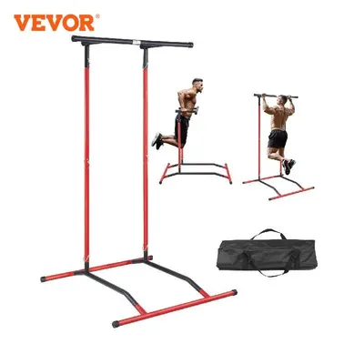 VEVOR Power Tower Dip Station Pull Up Bar Stand Multi-Function Strength Training Workout Equipment