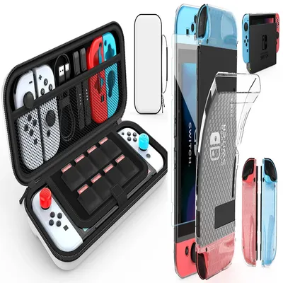 Switch Carrying White Bag Case Compatible With Nintendo Switch High-capacity Travel Carrying Case