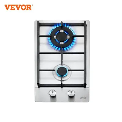 VEVOR Gas Stove 2/5 Burners Pulse Eletronic Ignition Embedded Dual-Purpose Natural Liquefied Gas