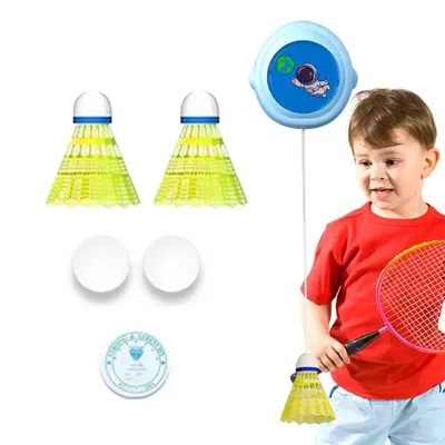 Badminton Training Kit Stretch Rebound Badminton Trainer Automatic Rebound Practice Training Tool