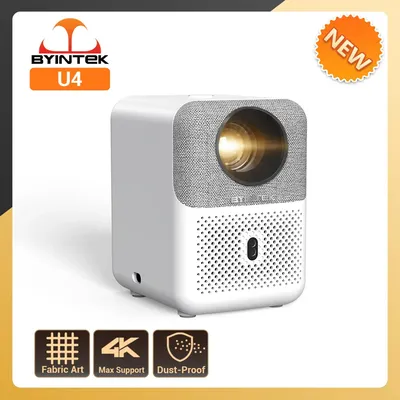 BYINTEK Full HD Mini Projector LOVE U4 1080P 4K Video 5G WIFI Android Auto Focus Portable Smart Projectors Home Theater Cinema