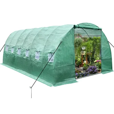 Greenhouse 10'x20'x7' Large Portable Walk-in Hot Green House Plant Gardening