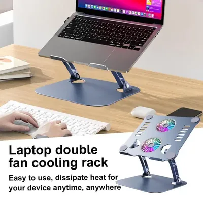 Laptop Cooler Stand Lifting Laptop Cooling Stand Ergonomic Foldable Lifting Laptop Cooling Pad With